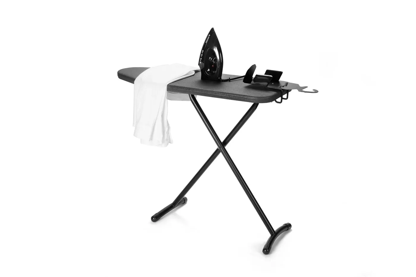 Mourillon ironing centre with the iron on its rest