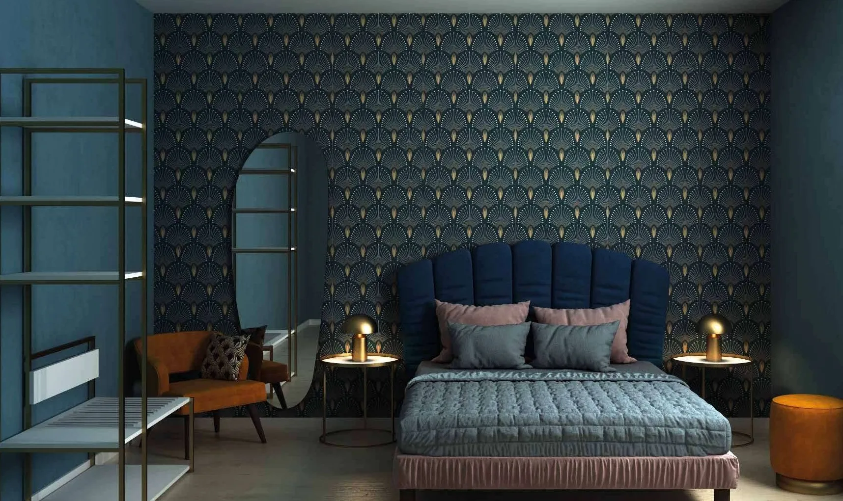 Chambre d’hôtel de la collection Art-Déco