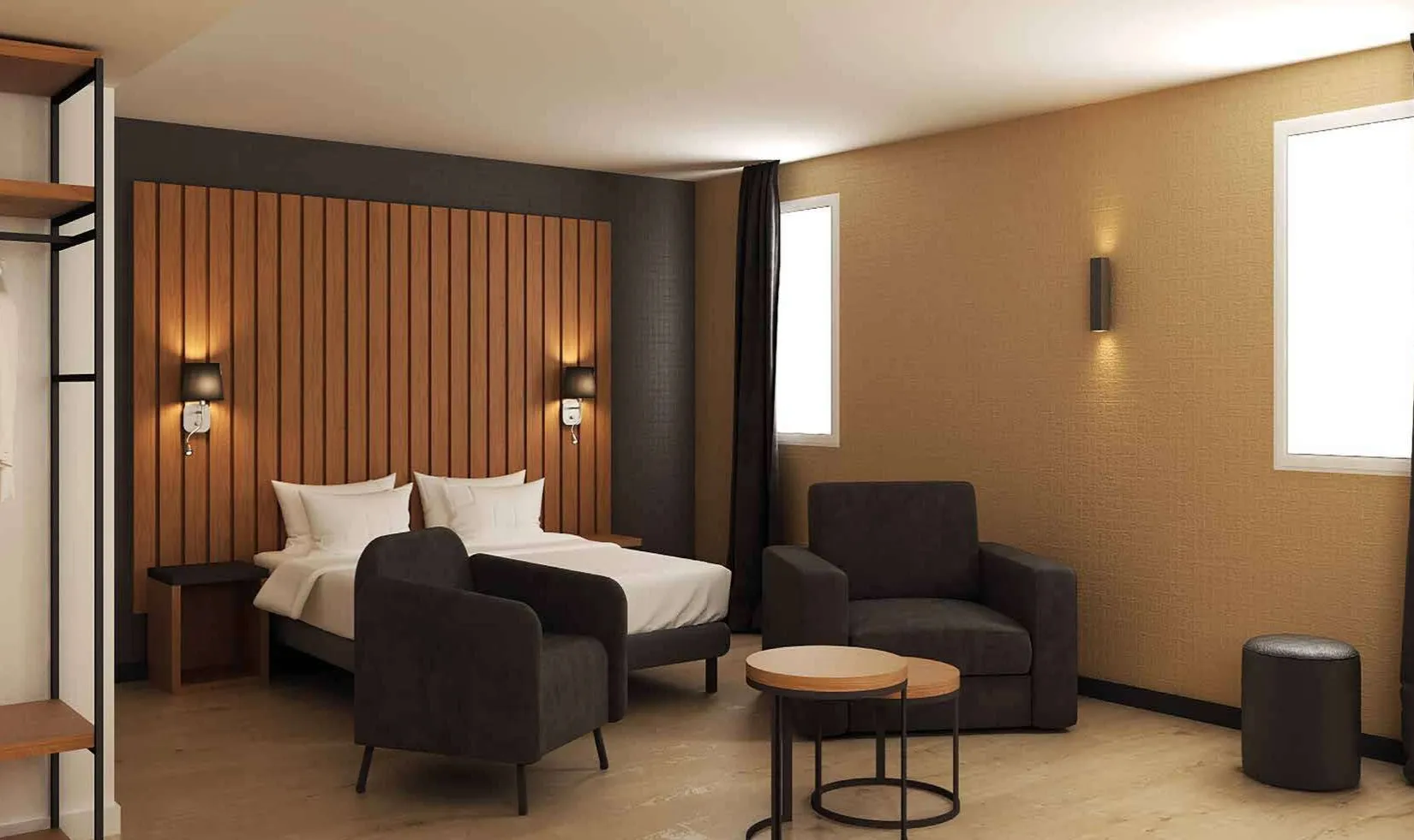Chambre d’hôtel de la collection Modern Wood