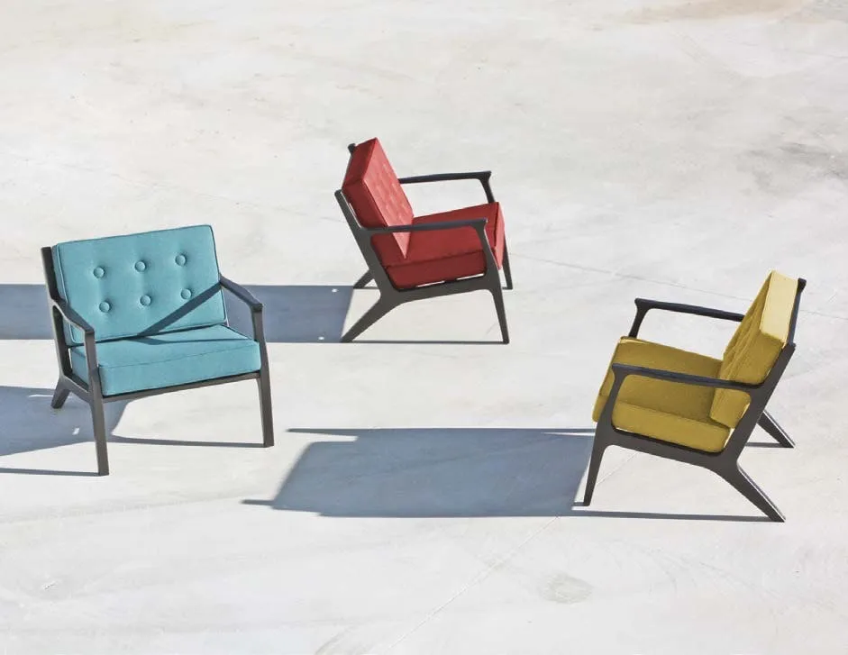 Fauteuils Hvar, esprit rétro