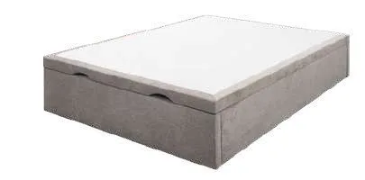 Sommier coffre fermé habillé de tissu